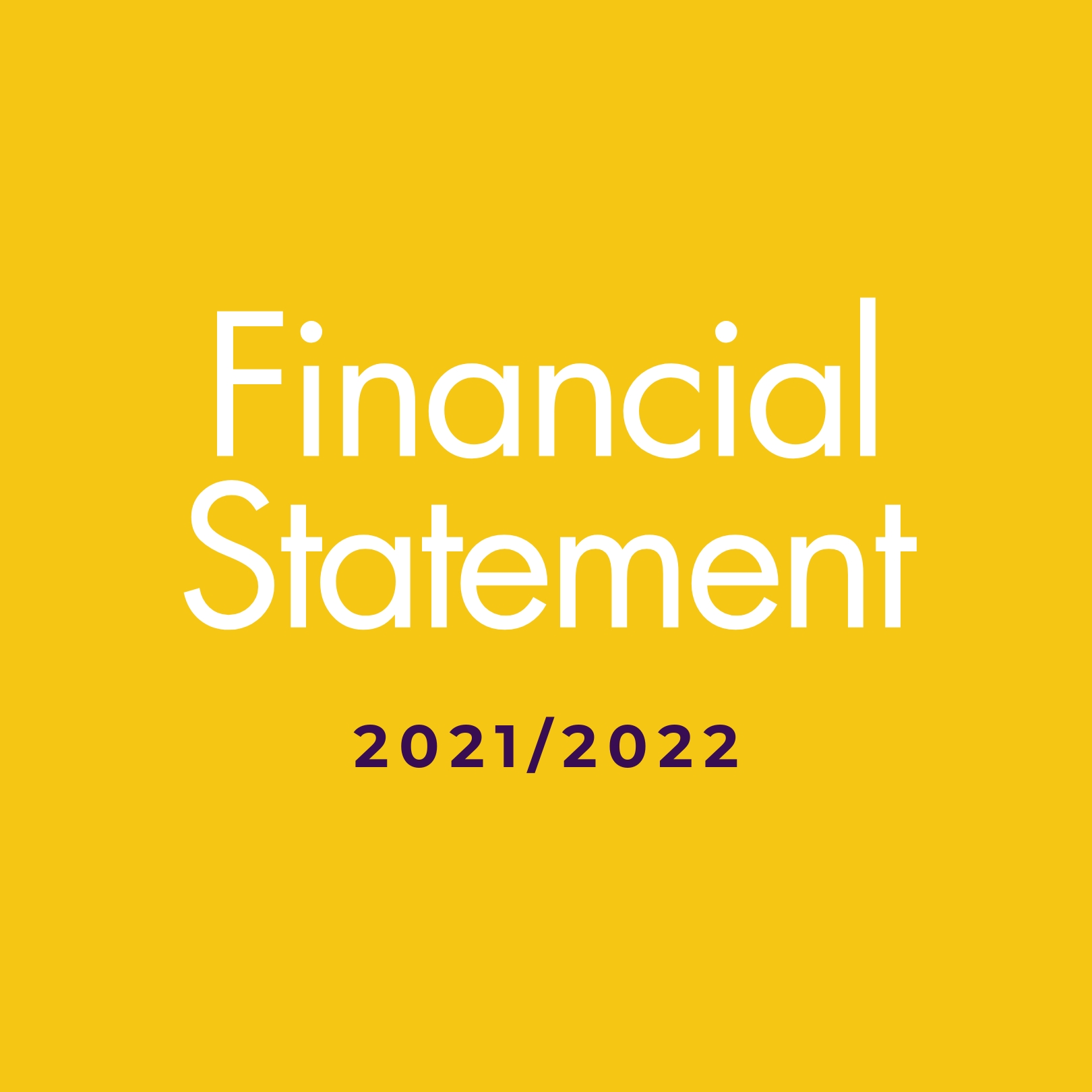 Financial Statement 2021-2022 cover