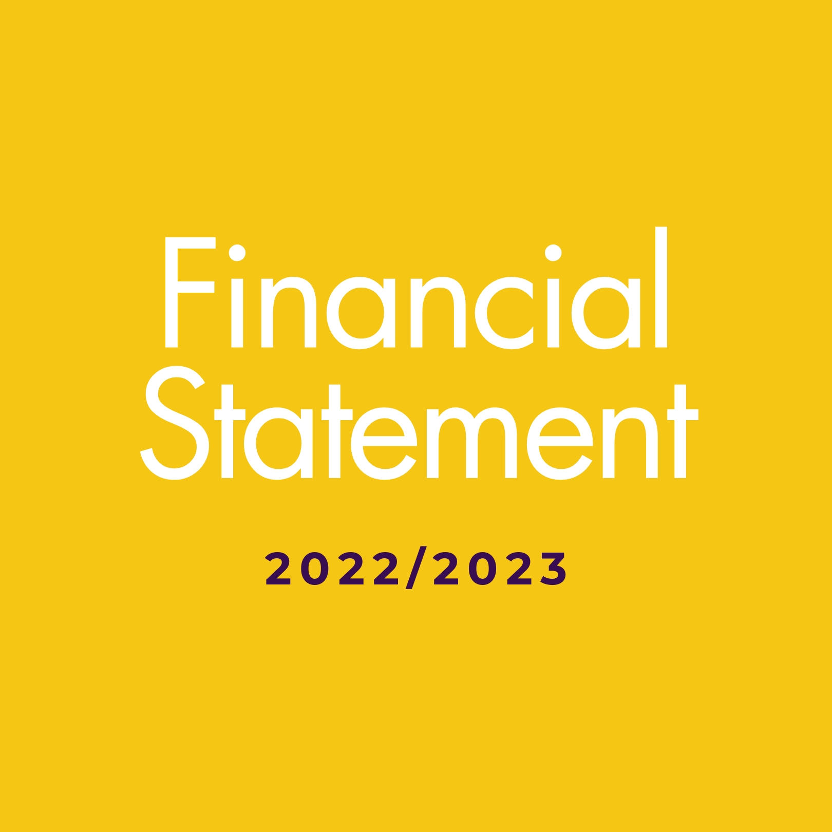 Financial Statement 2022-2023 cover