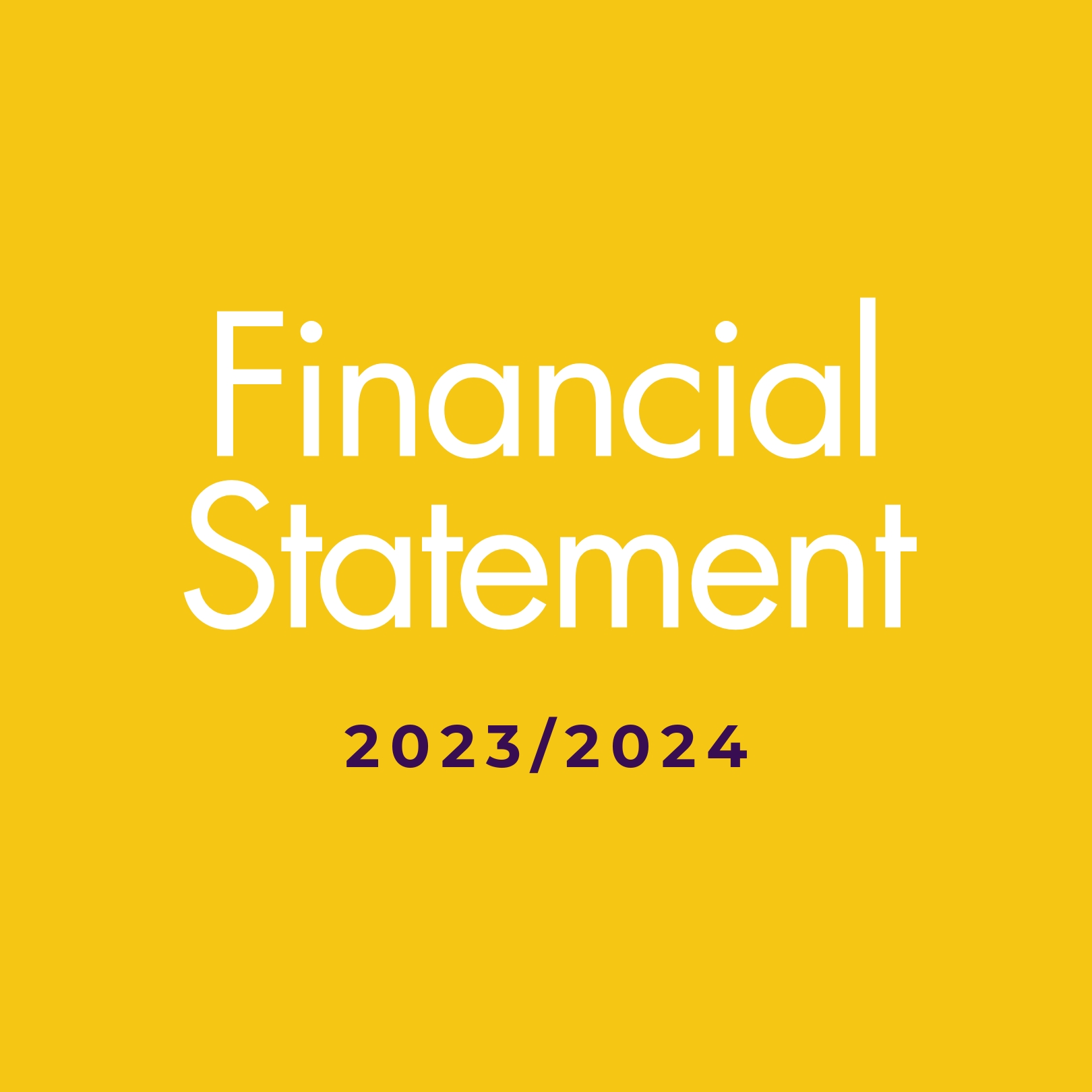 Financial Statement 2023-2024 cover